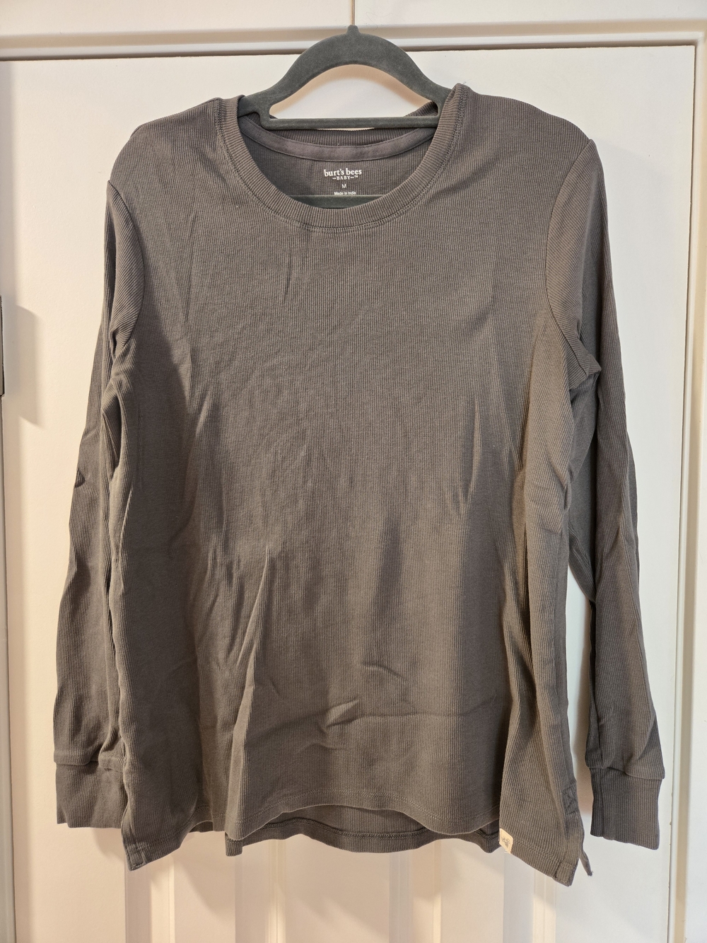 Burt's Bees Women's Crewneck Long Sleeve Sweater - Gray
